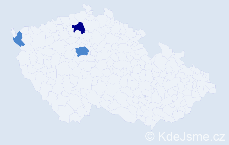 Příjmení: 'Brandon', počet výskytů 5 v celé ČR