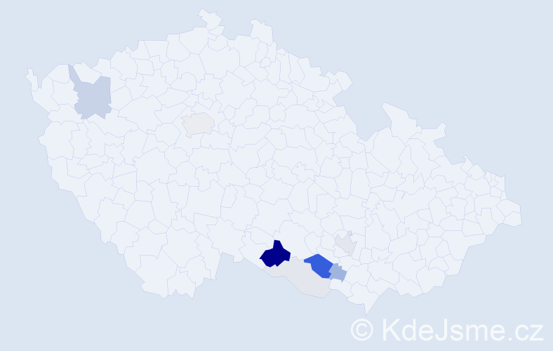 Příjmení: 'Klejdusová', počet výskytů 29 v celé ČR