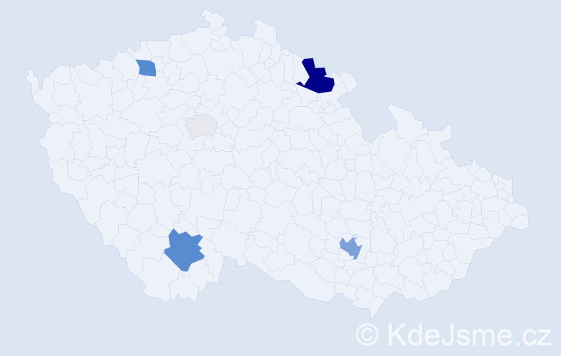 Příjmení: 'Lutter', počet výskytů 14 v celé ČR