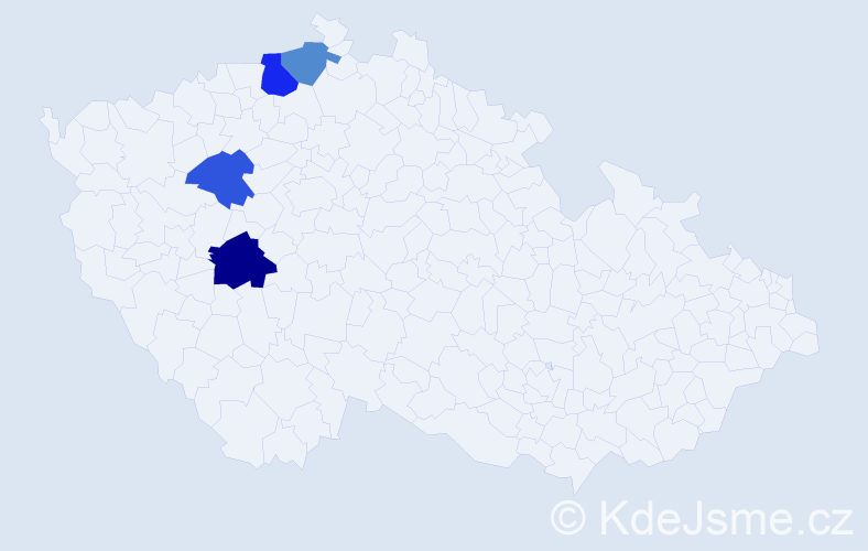 Příjmení: 'Docenko', počet výskytů 6 v celé ČR