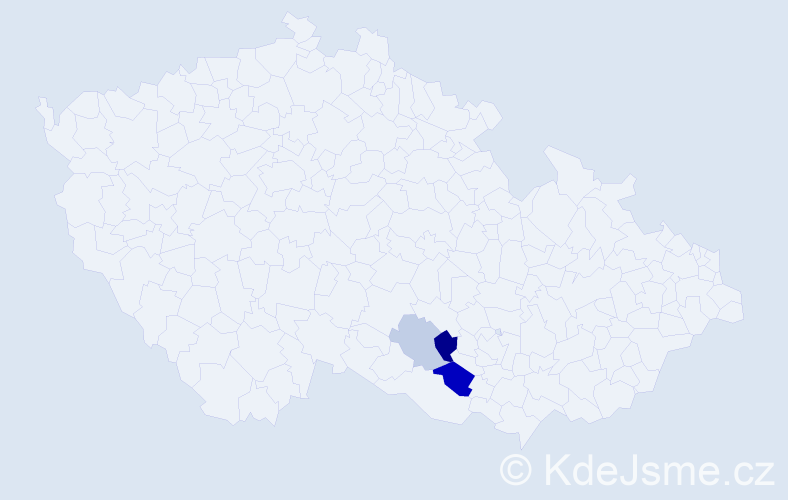 Příjmení: 'Chašov', počet výskytů 6 v celé ČR