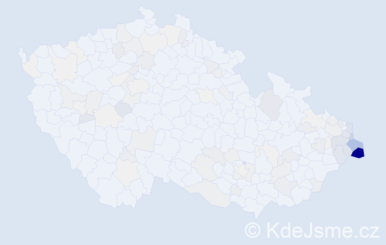 Příjmení: 'Bojko', počet výskytů 393 v celé ČR