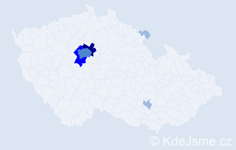 Příjmení: 'Farag', počet výskytů 11 v celé ČR
