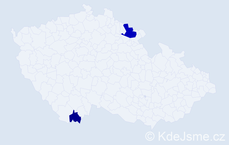 Příjmení: 'Kirchschlager', počet výskytů 8 v celé ČR