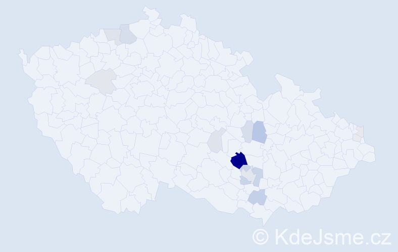 Příjmení: 'Flajšingrová', počet výskytů 40 v celé ČR