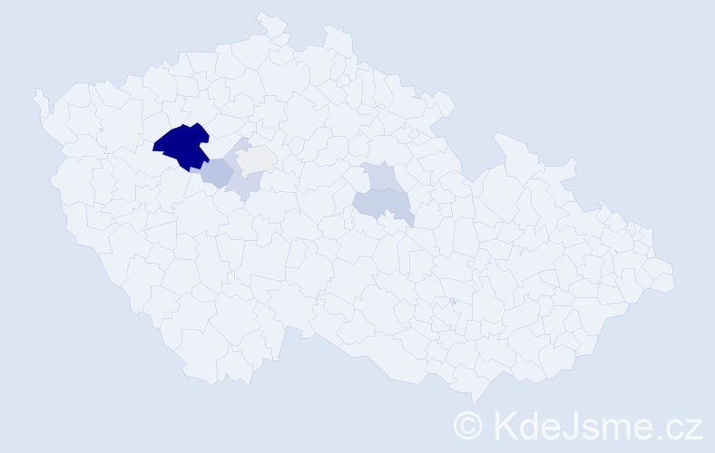 Příjmení: 'Friebertová', počet výskytů 14 v celé ČR