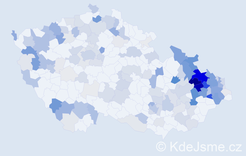 Příjmení: 'Schindler', počet výskytů 609 v celé ČR