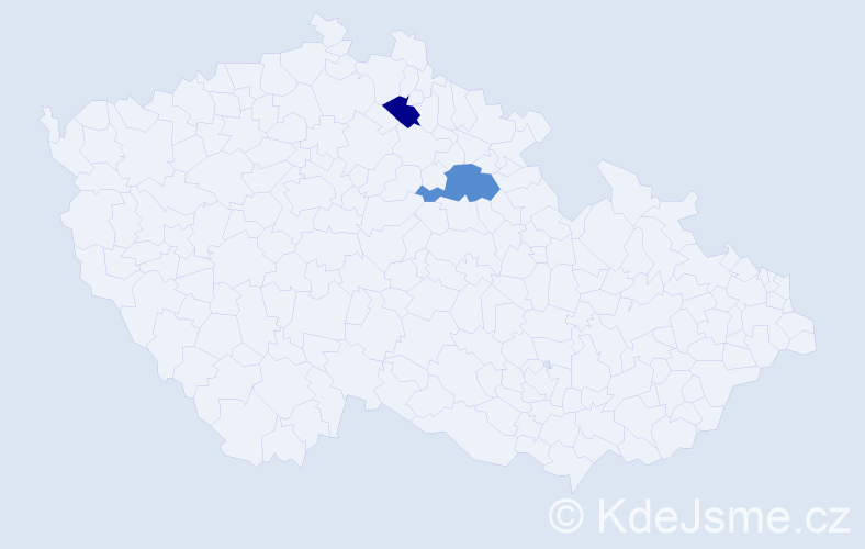 Příjmení: 'Oma', počet výskytů 5 v celé ČR