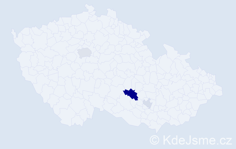 Příjmení: 'Kálovec', počet výskytů 6 v celé ČR