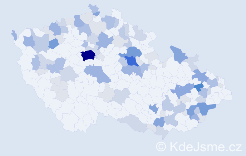 Příjmení: 'Dubec', počet výskytů 306 v celé ČR