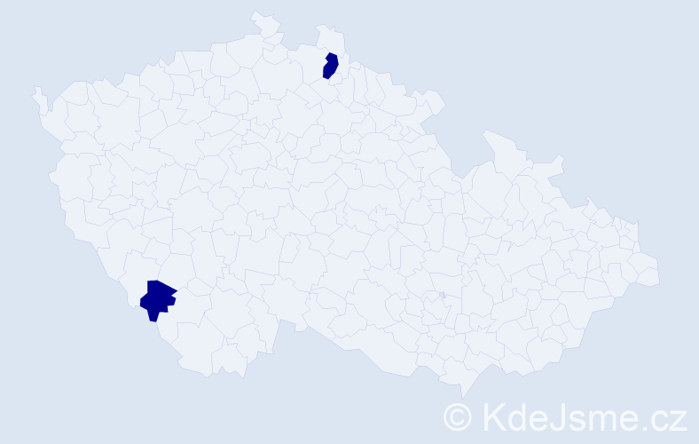 Příjmení: 'Tremmerová', počet výskytů 2 v celé ČR