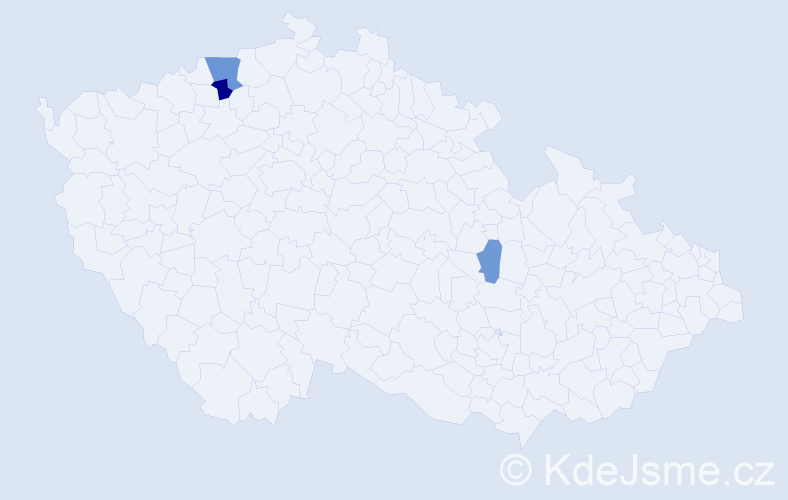 Příjmení: 'Strahlheim', počet výskytů 6 v celé ČR