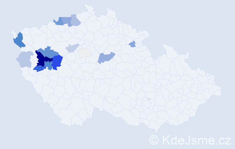 Příjmení: 'Korelus', počet výskytů 62 v celé ČR