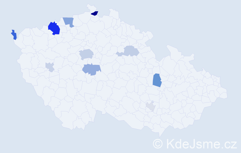 Příjmení: '"Le Huy"', počet výskytů 21 v celé ČR