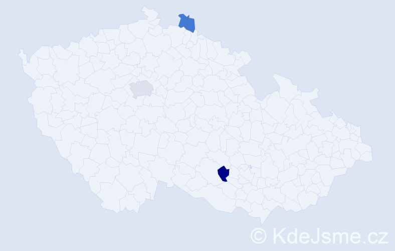 Příjmení: 'Neville', počet výskytů 4 v celé ČR