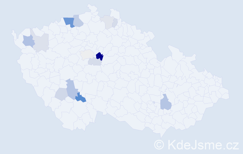 Příjmení: 'Jougl', počet výskytů 35 v celé ČR