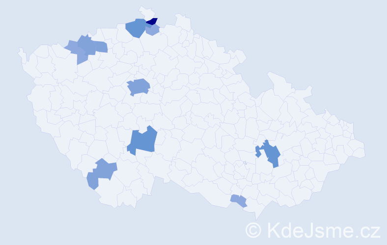 Příjmení: 'Šišuláková', počet výskytů 28 v celé ČR