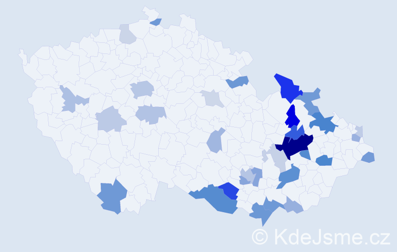 Příjmení: 'Sofka', počet výskytů 86 v celé ČR