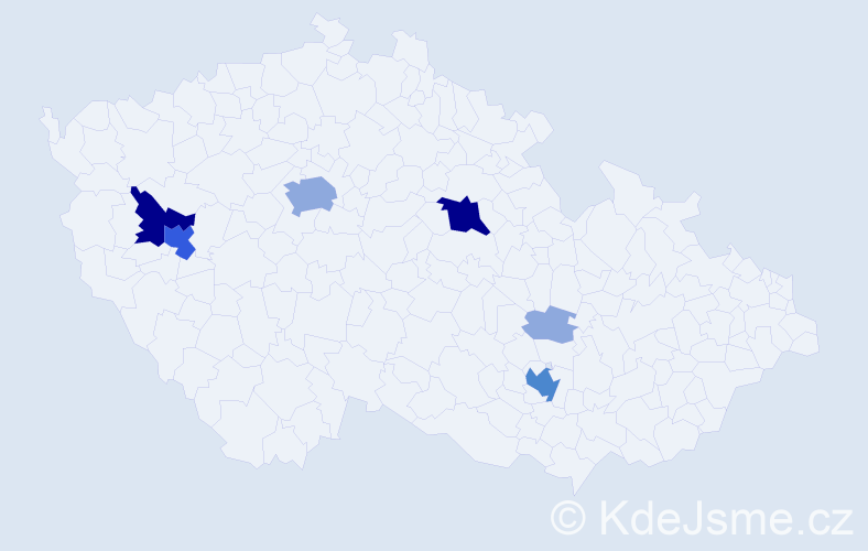 Příjmení: 'Turzo', počet výskytů 17 v celé ČR