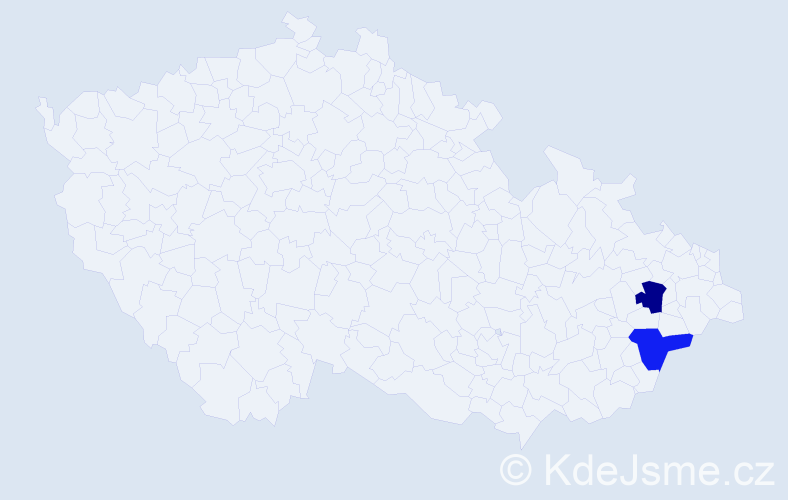 Příjmení: 'Sveczová', počet výskytů 2 v celé ČR