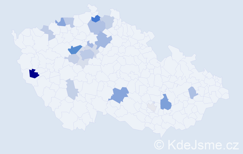 Příjmení: 'Birnbaum', počet výskytů 56 v celé ČR