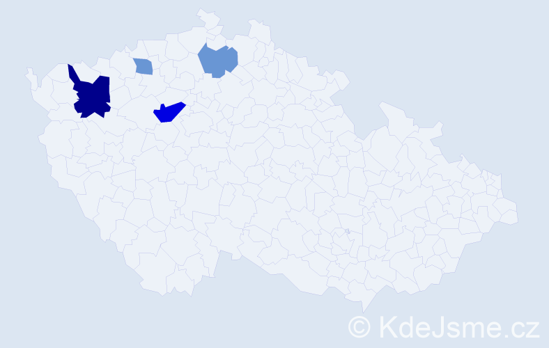 Příjmení: 'Bernhart', počet výskytů 8 v celé ČR