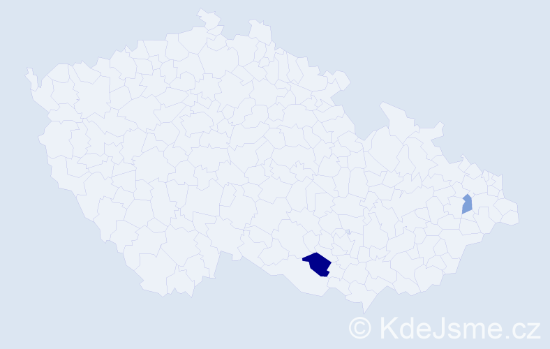 Příjmení: 'Grasgruberová', počet výskytů 3 v celé ČR