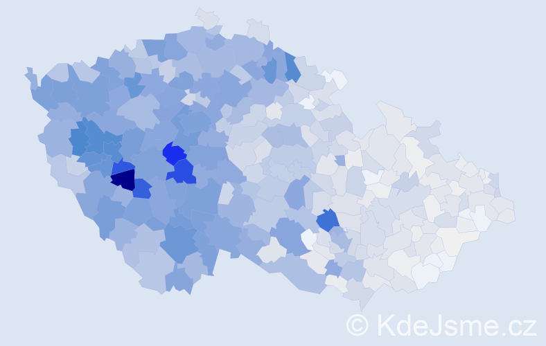 Příjmení: 'Mašková', počet výskytů 5695 v celé ČR