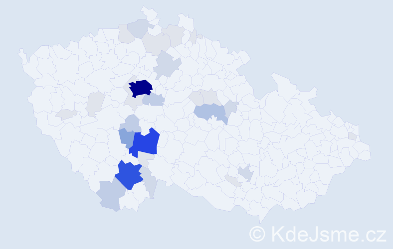 Příjmení: 'Kotašková', počet výskytů 112 v celé ČR