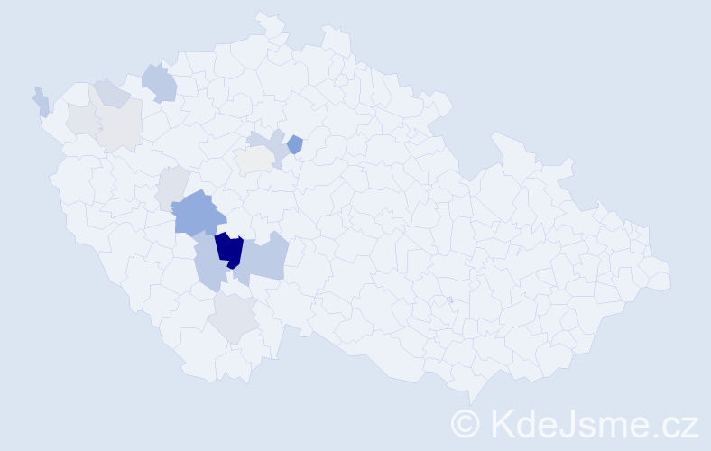 Příjmení: 'Kotápišová', počet výskytů 43 v celé ČR