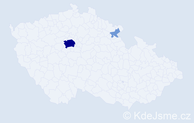 Příjmení: 'Nykolaychuk', počet výskytů 12 v celé ČR