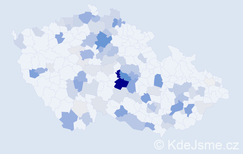 Příjmení: 'Rakušanová', počet výskytů 285 v celé ČR