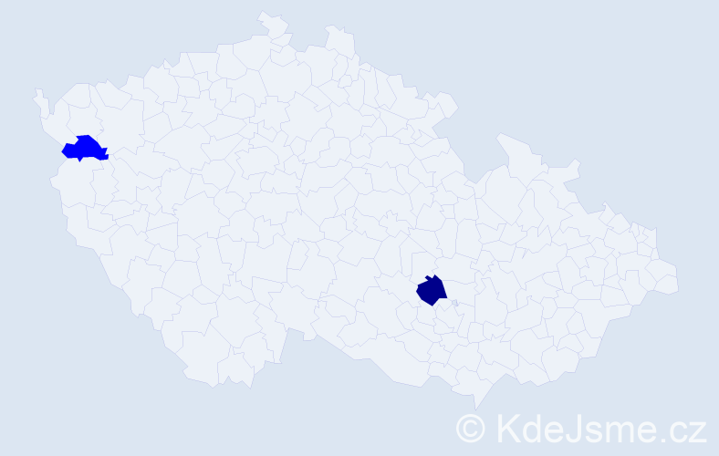 Příjmení: 'Dennison', počet výskytů 5 v celé ČR