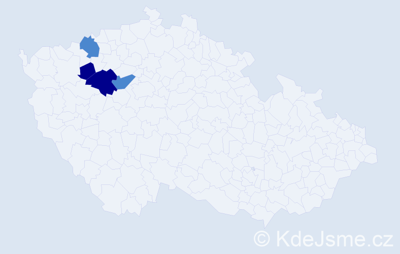 Příjmení: 'Cibulská', počet výskytů 12 v celé ČR