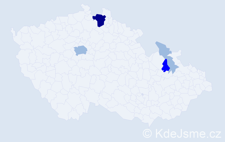 Příjmení: 'Sagalinec', počet výskytů 10 v celé ČR