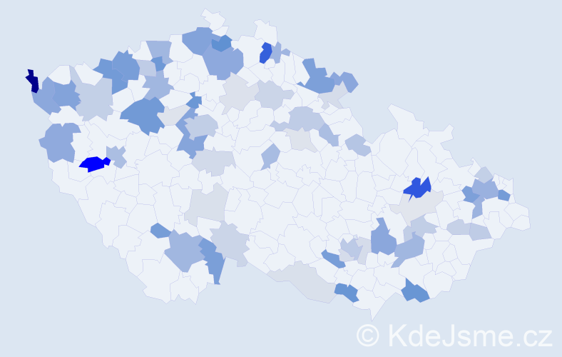 Příjmení: 'Černák', počet výskytů 183 v celé ČR