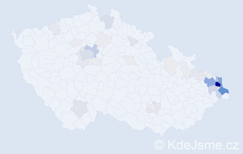 Příjmení: 'Folwarczny', počet výskytů 238 v celé ČR
