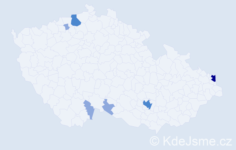 Příjmení: 'Triebl', počet výskytů 16 v celé ČR