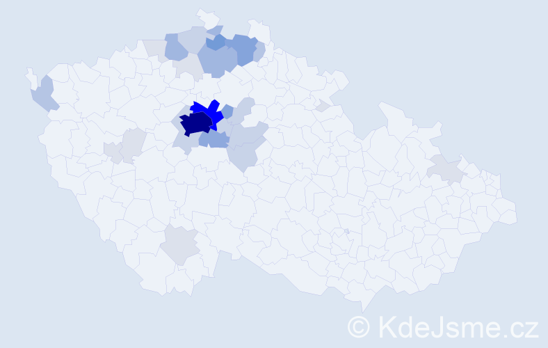 Příjmení: 'Manhart', počet výskytů 107 v celé ČR
