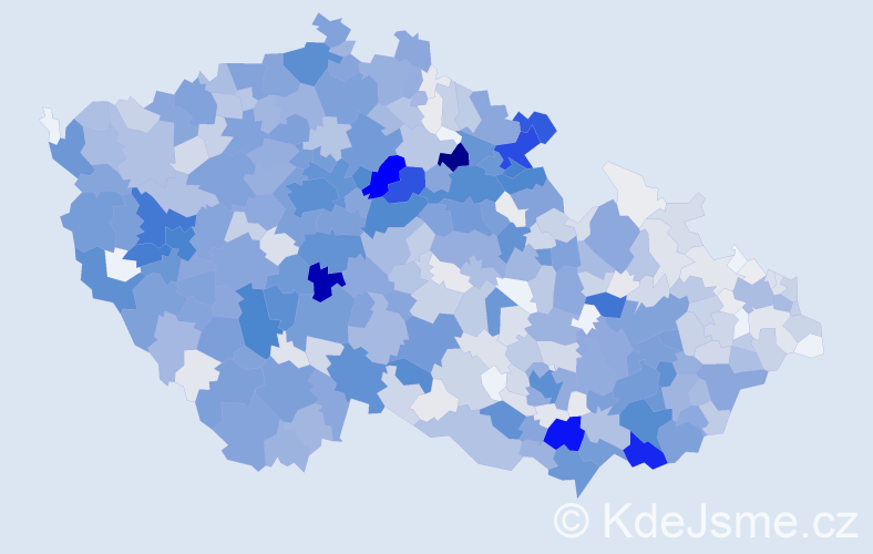 Příjmení: 'Němečková', počet výskytů 4530 v celé ČR
