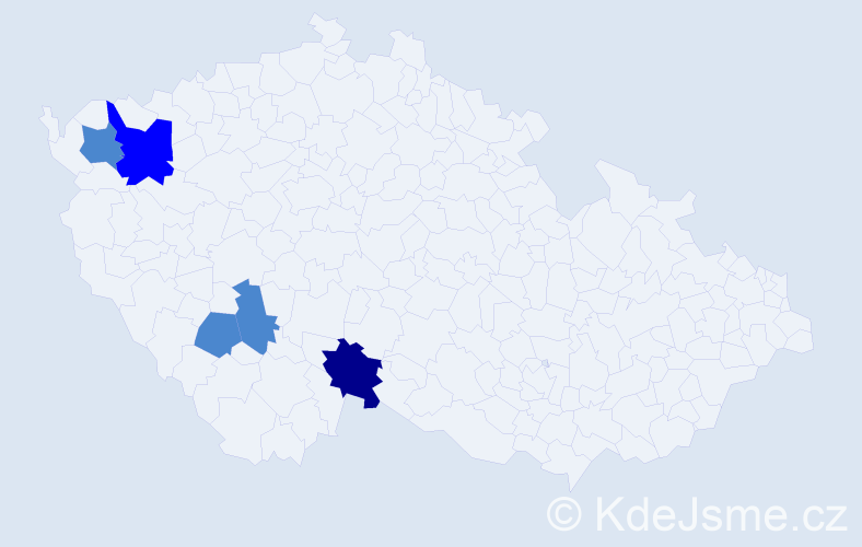 Příjmení: 'Sewaldová', počet výskytů 8 v celé ČR