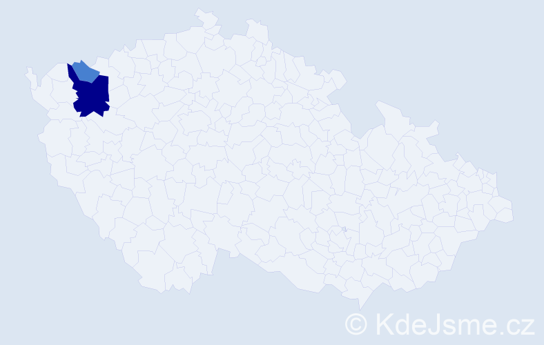 Příjmení: 'Tscheilová', počet výskytů 6 v celé ČR