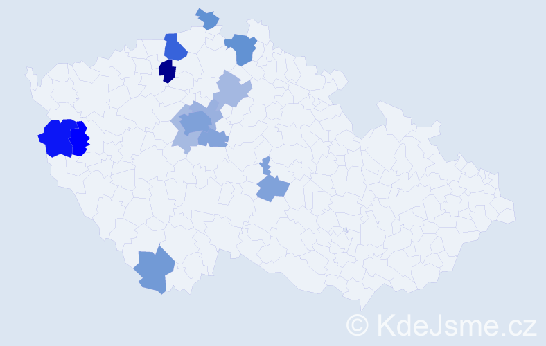 Příjmení: 'Eisler', počet výskytů 32 v celé ČR