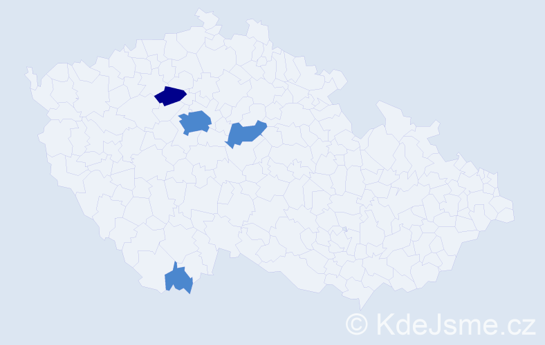 Příjmení: 'Trenčevová', počet výskytů 6 v celé ČR