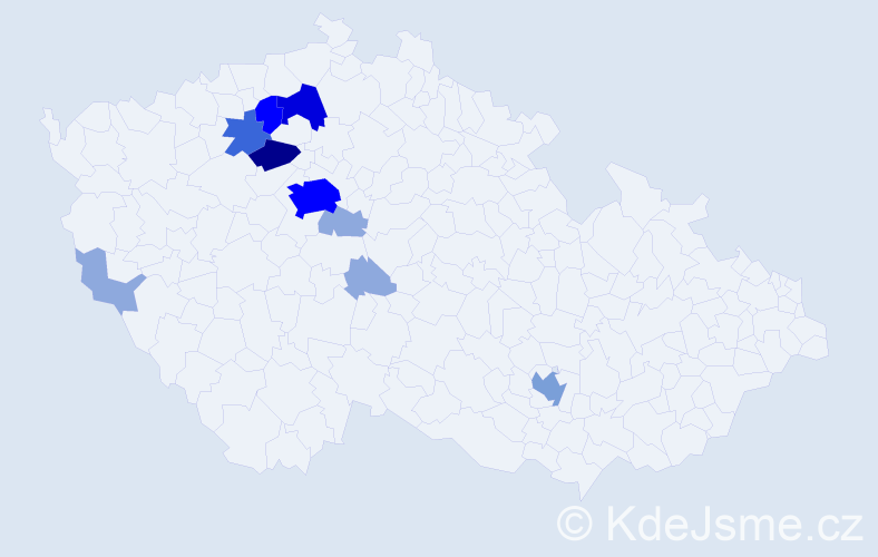 Příjmení: 'Krakešová', počet výskytů 32 v celé ČR