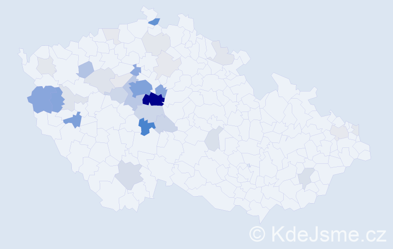 Příjmení: 'Lehovec', počet výskytů 162 v celé ČR