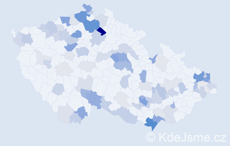 Příjmení: 'Polláková', počet výskytů 352 v celé ČR