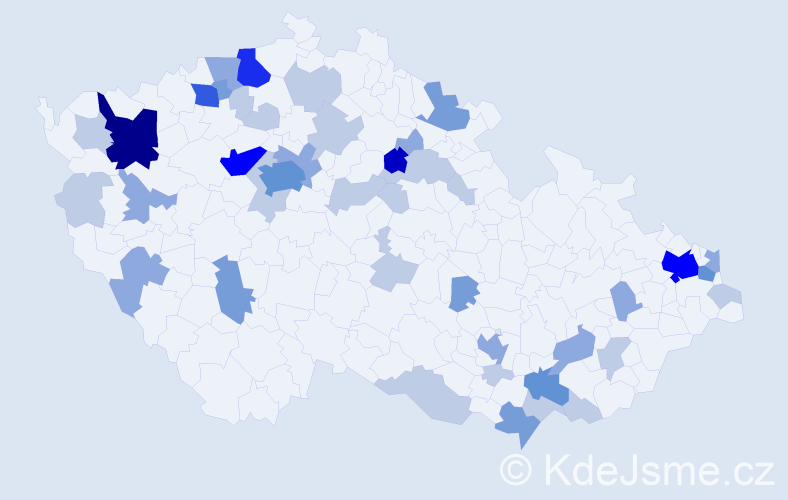 Příjmení: 'Škultétyová', počet výskytů 111 v celé ČR