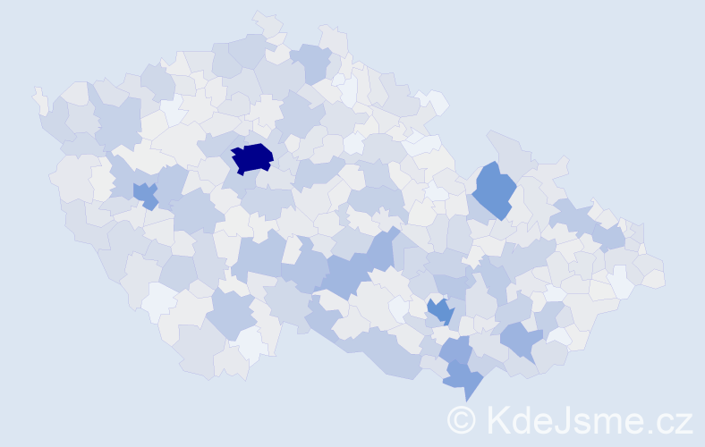 Příjmení: 'Straka', počet výskytů 3701 v celé ČR