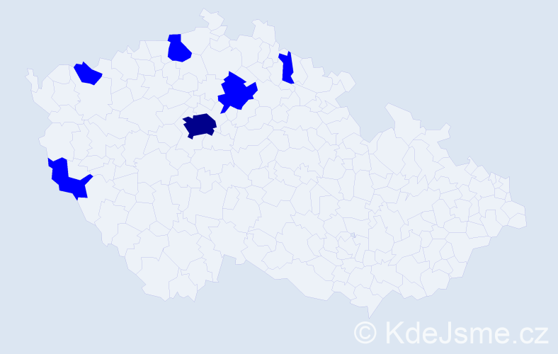 Příjmení: 'Doan Manh', počet výskytů 7 v celé ČR